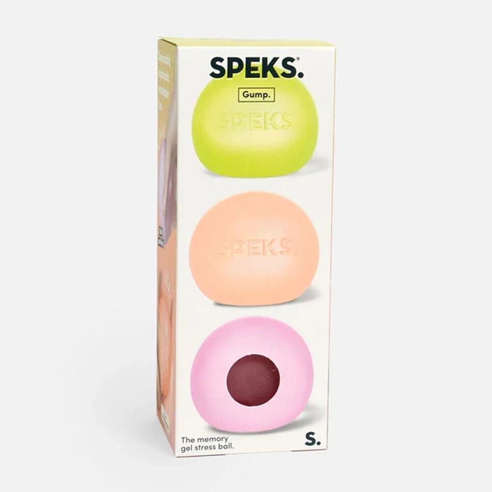 🔥SPEKS Gump 3 Pk Memory Gel Stress Ball Squishy Fidget Stress Toy BNWT🔥